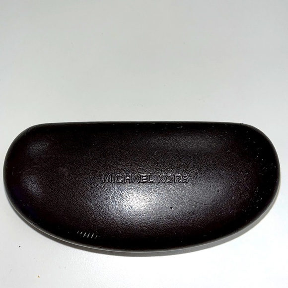 Michael Kors large hard brown case with cleaning cloth - Picture 1 of 8